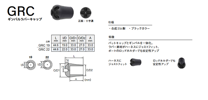 FUHJI GRCギンバルラバーキャップ