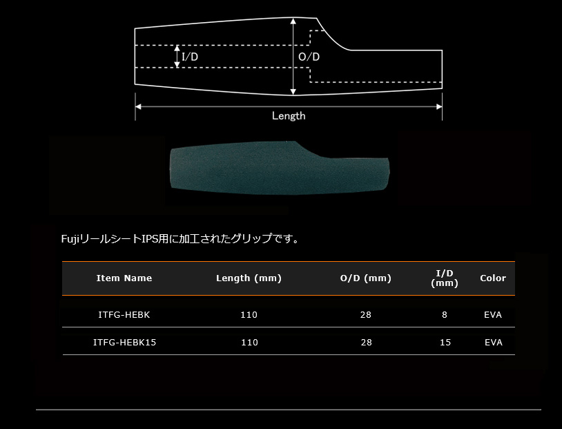 ジャストエース/EVAグリップIPS16用ITFG-HEBK