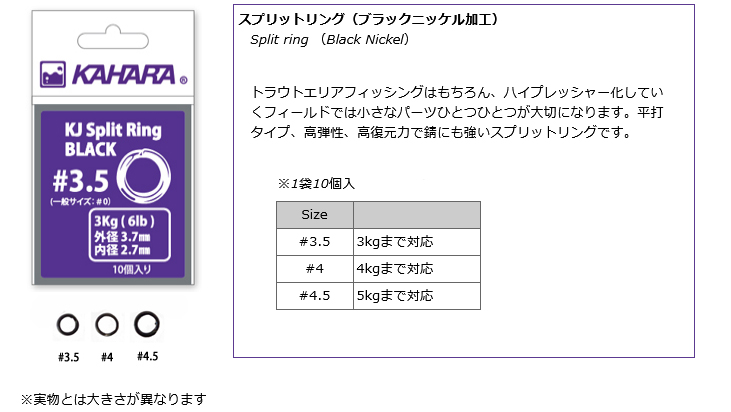KJ スプリットリグブラックニッケル加工