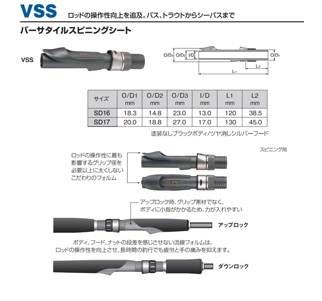 VSSリールシート｜釣具・釣竿通のkase